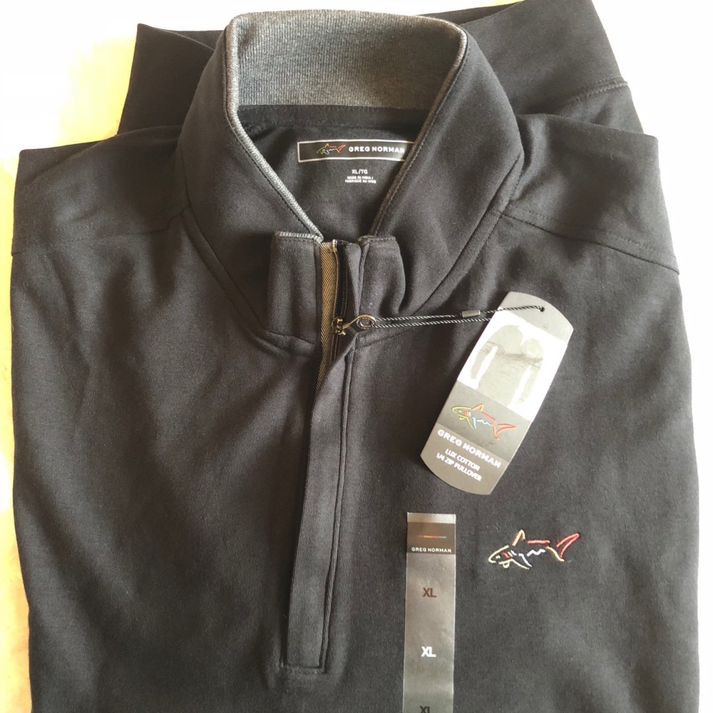 Greg Norman Lux Cotton 1/4 ZIP Pullover